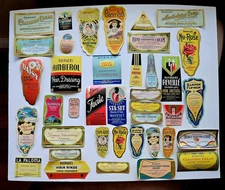 Lot of 44 Vintage 1930s Beauty Cosmetic Hair Labels Buerger Denver CO.