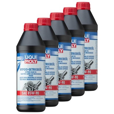 Getriebeöl LIQUI MOLY Hypoid Getriebeöl (GL5) Achsantrieb SAE 85W-90 5 X 1 Liter