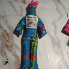 Dammit Doll Stress Relief  Gift 12” Pink Hair multicolor plush COLLECTIBLE RARE