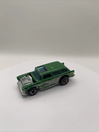 Hot Wheels Vintage Redline Alive 55 CLASSIC GREEN CHEVY NOMAD with Flames