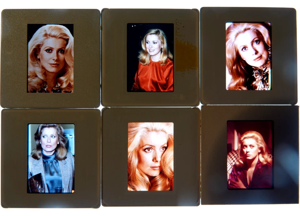 catherine deneuve 6 diapositives cinema slides - Photo 1/1