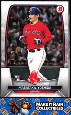 Masataka Yoshida 2023 Bowman #58 Boston Red Sox Rookie RC