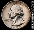 1942-S Washington Quarter - Scarce  High Grade  Semi-key  Better Date  #K973