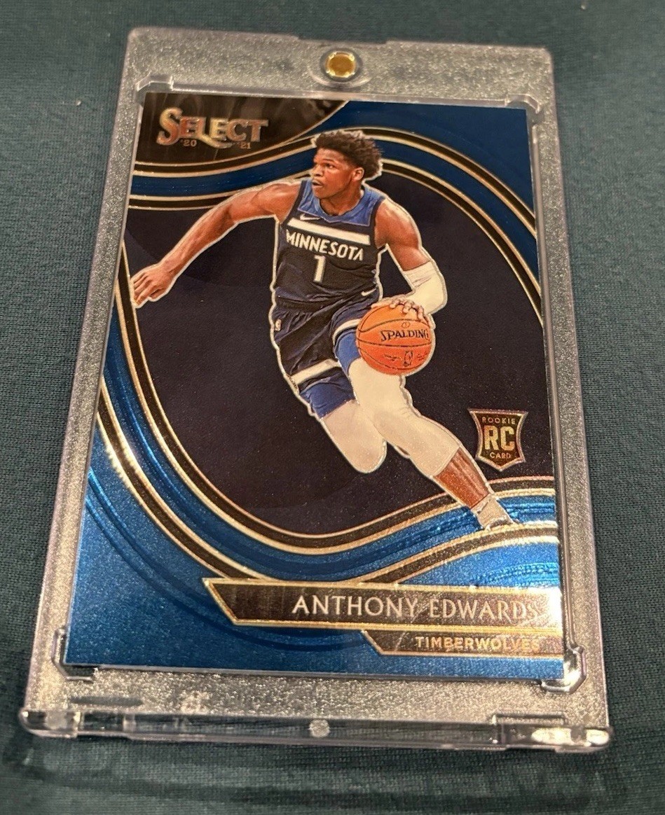 2020-21 Panini Select - Courtside Anthony Edwards #300 Blue (RC)