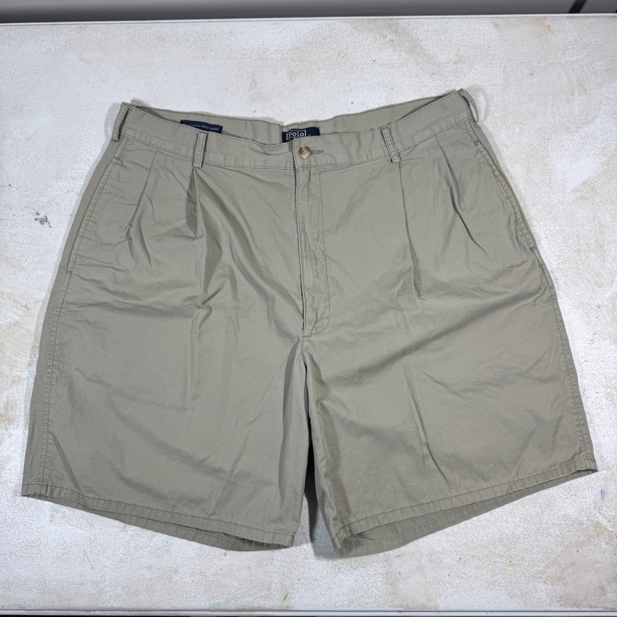 Vintage Polo Ralph Lauren The Classic Golf Shorts Pleated Moss Green Mens 38 USA