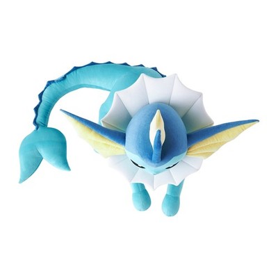 Pokemon Center Vaporeon Life Size Plush Doll lying down 36.22