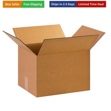 Moving Boxes Medium 15"L x 12"W x 10"H 25-Pack, Cardboard Box for Shipping, M...