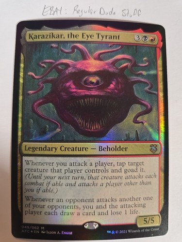 Karazikar, the Eye Tyrant Commander: Adventures in the Forgotten Realms Foil