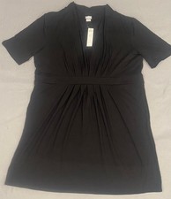Chicos Women’s Dress Size 4 US 20/22 Black Rayon Blend Casual Modern Classic NWT