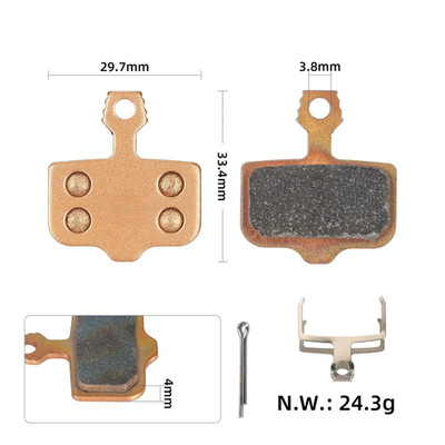 Sintered Brake Pads for KUGOO G Booster M4 For SRAM BB5 For MAGURA MT5/MT7