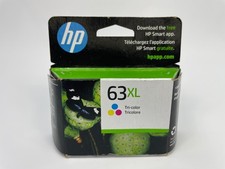 HP 63XL High Yield Tri-color Ink Cartridge F6U63AN EXP 02/2024