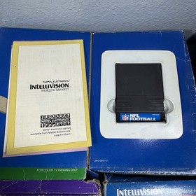 Vintage Video Game Intellivision Games (15)baseball Pitfall Burger Time Utopia