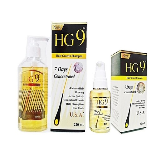 HG9 Hair Growth Serum 30ml & Shampoo 220ml Accelerates Hair New Recipes - Picture 5 of 9