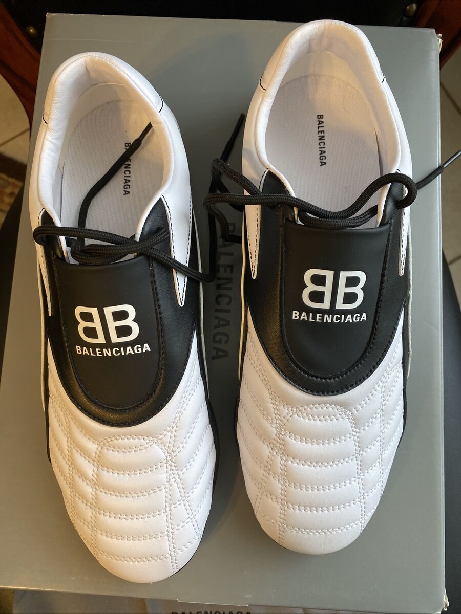 Balenciaga 'Zen' Low Top Sneakers White Black Womens US 41 Balenciaga 'Zen' Low Top Sneakers White Black Womens US 41