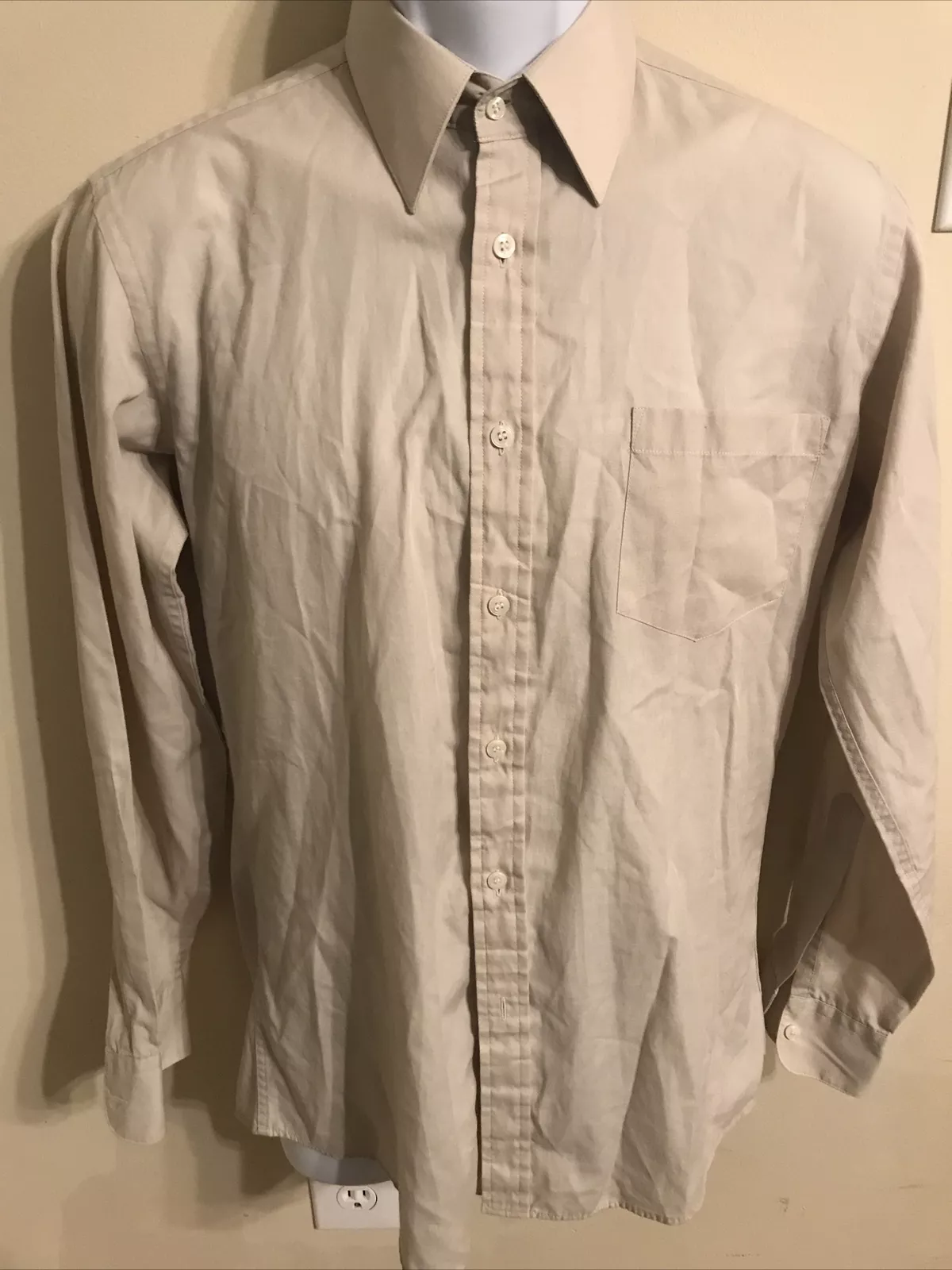 Yves Saint Laurent Camicia con bottoni davanti uomo media 15 32 33 beige