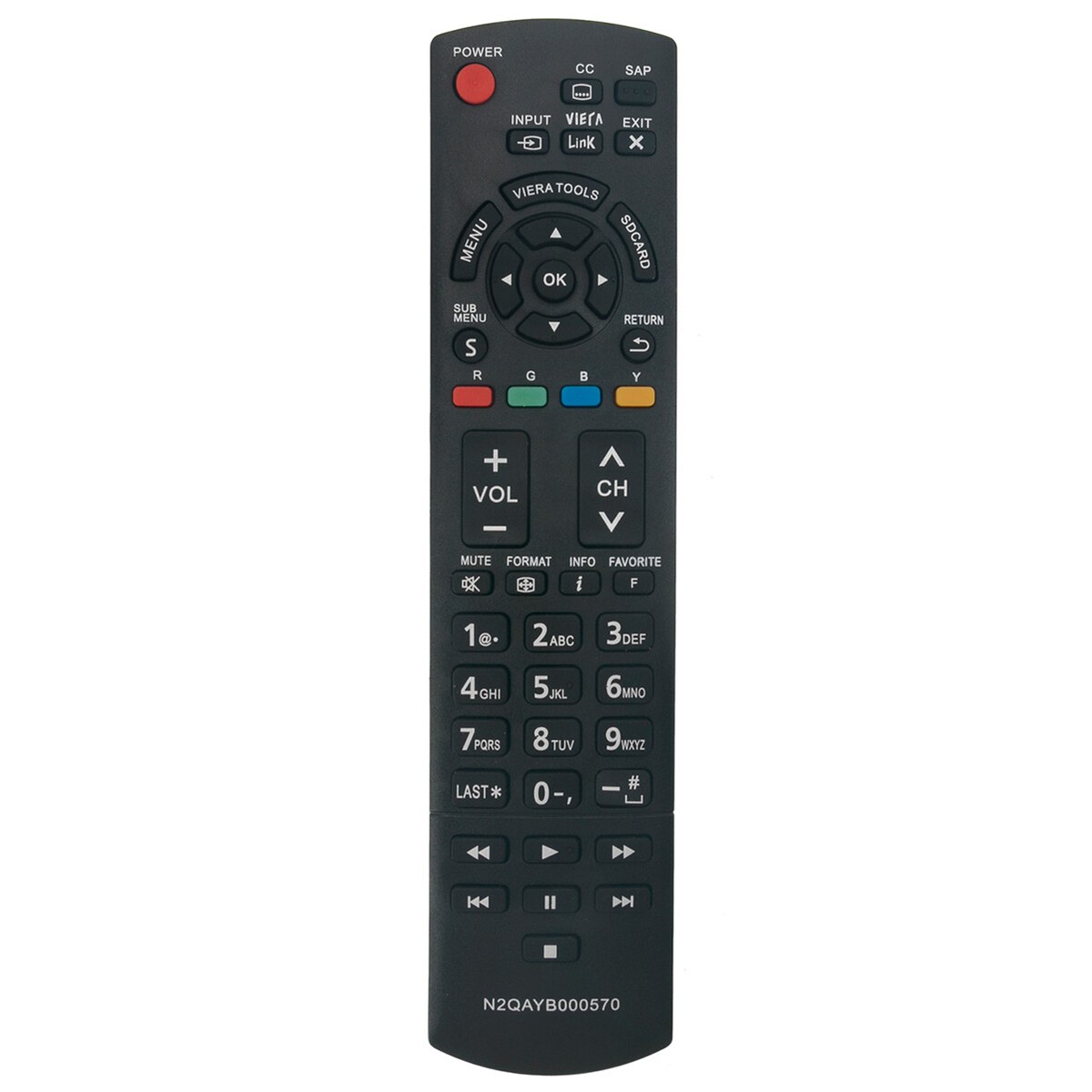 New Replace Remote N2QAYB000570 for Panasonic TV TC-32LX44S TC