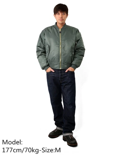 Unisex MA1 BomberJacke Winter Outdoor Militär Pilotjacke Flieger Fly Nylon Coats - Picture 5 of 39