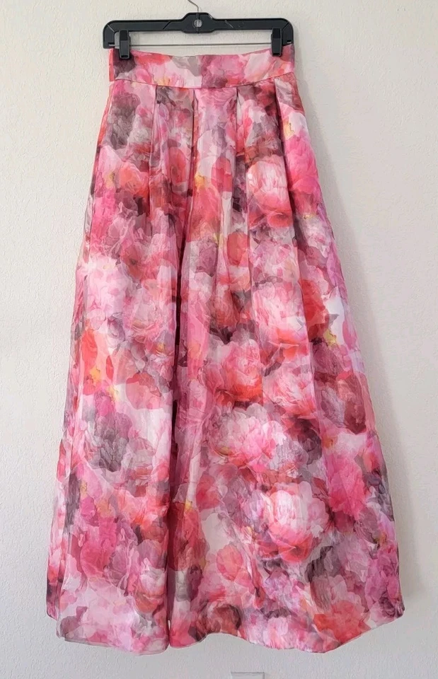ELIZA J Floral Organza Ball Maxi Skirt 2. - Image 3 of 4
