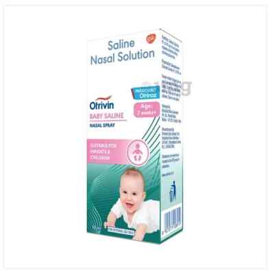 x Otrivin Baby Saline Nasal Spray 10ml For Nasal Congestion
