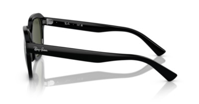 Ray Ban 4398 901/31 51 Erik Black Sunglasses Green Lens Sunglasses Black