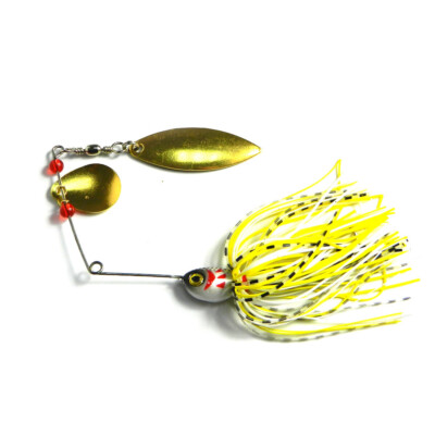 5 pezzi di metallo Jig cucchiaio esca da pesca con lama di piume 21g