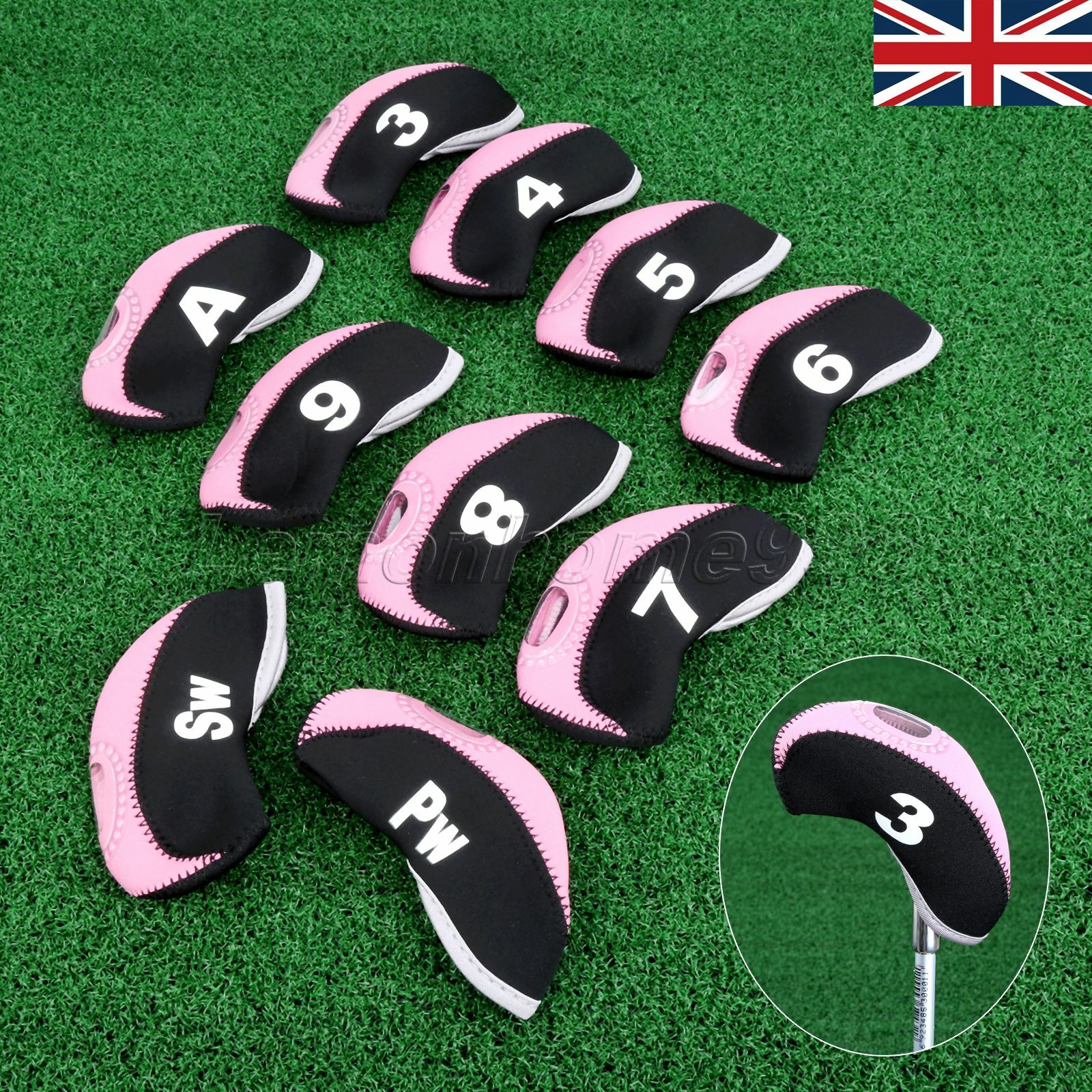 10X Golf Iron Head Cover for Taylormade Ping Mizuno Titleist Callaway