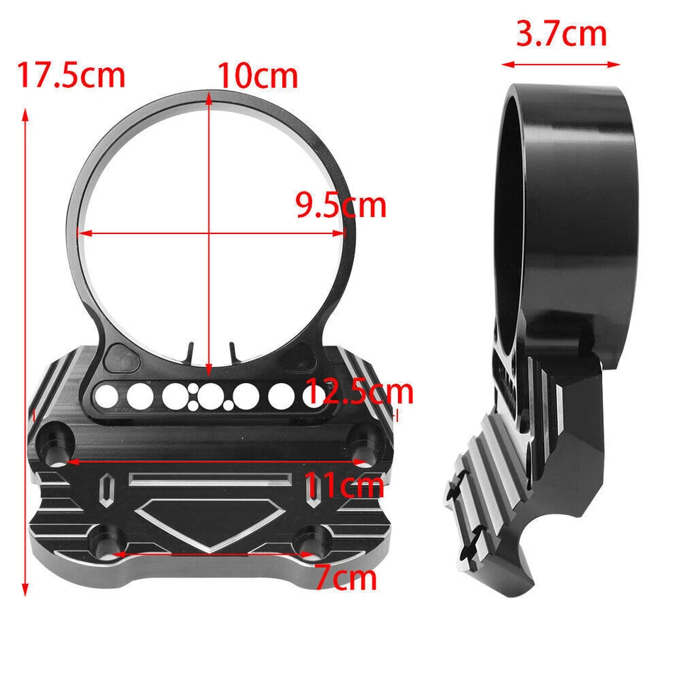 CNC Aluminum Instrument Bracket Fit For Harley Sportster XL 883 1200 48 72 Iron - Изображение 2 из 4