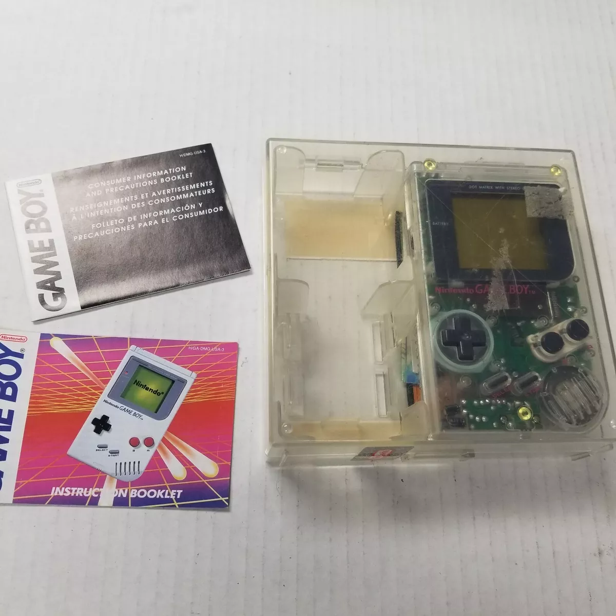 Game Boy Console US Reproduced Replacement Box Case 