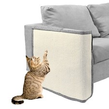 Cat Scratch Furniture Protector with Natural Sisal for Protecting Couch Sofa ...