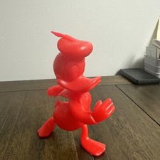 MARX Vintage 1971 Louis Disney Red Donald Duck 6  Plastic Figure figurine