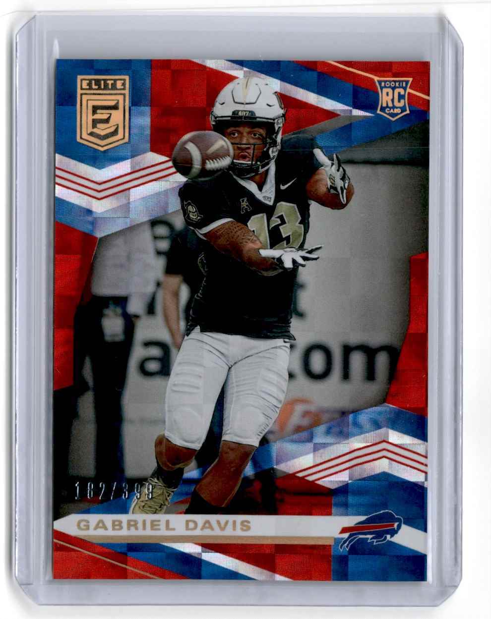 2020 Donruss Elite Red Gabriel Davis RC /399 Buffalo Bills #157