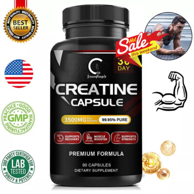 Creatine Monohydrate 450 Capsules - Muscle Explosion,Endurance/Energy,Fitness