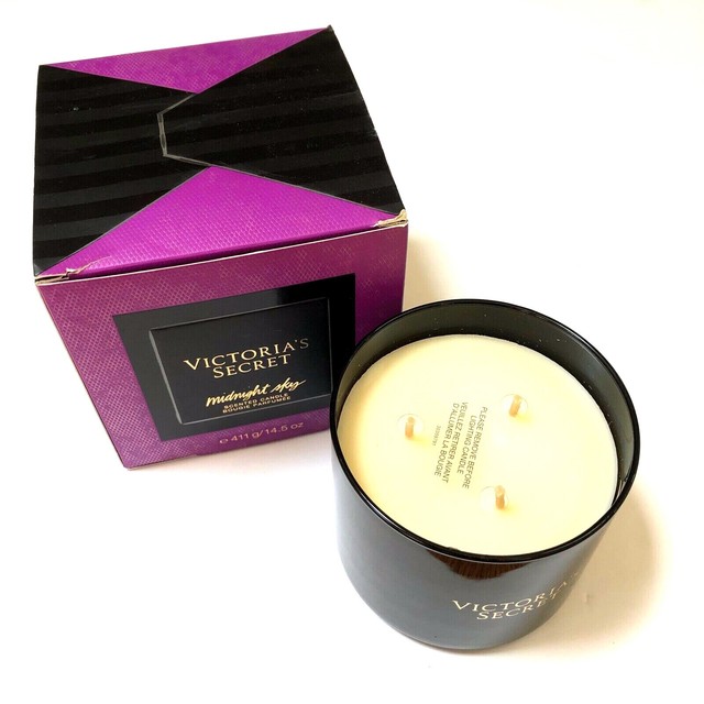 NEW 1 VICTORIA'S SECRET MIDNIGHT SKY SCENTED 3WICK LARGE FILLED 14.5 OZ CANDLE eBay