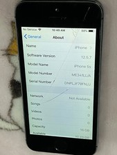 Verizon Apple iPhone 5s - 16 GB - Space Gray Cracked Screen