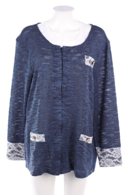 Alessa W. collection Jacke Spitze D 48 dunkelblau