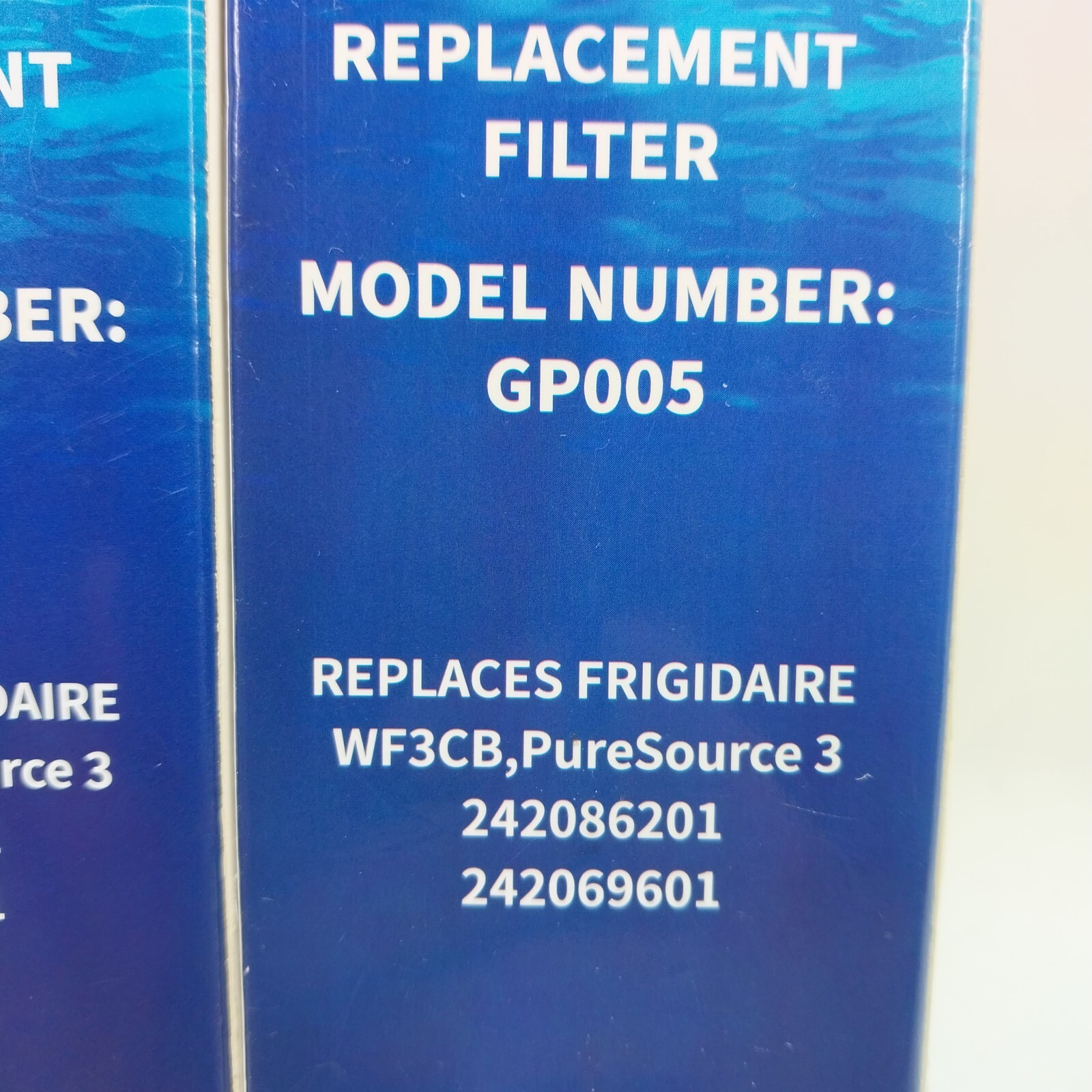 Lot of 2 Glacial Pure GlacialPure GP005 Replacement Refrigerator Water