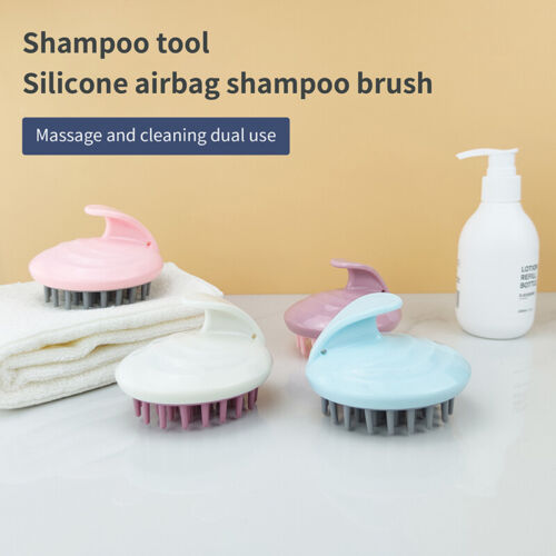 Hair Scalp Massager Shampoo Brush Handheld Round Hair Scalp Massager Clean - Afbeelding 1 van 16