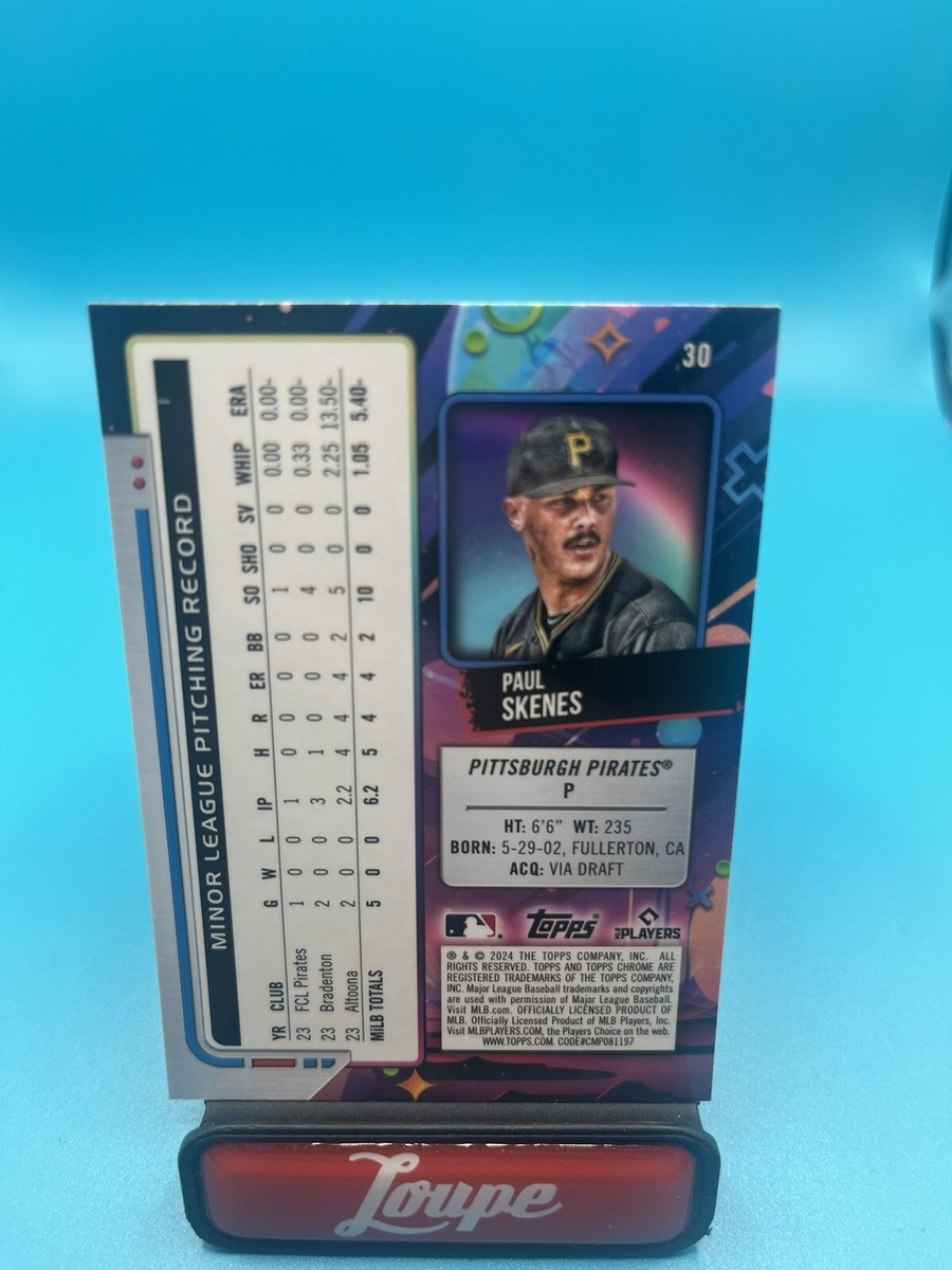 Paul Skenes 2024 Topps Chrome Cosmic Base RC #30 Pittsburgh 