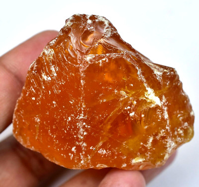 199.50 CT Natürlich Baltisch Karamellbonbon Ei Eigelb Bernstein Facettiert Rough