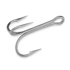 Mustad 3551 DuraSteel 3/0 Treble Hook  50 pack Fishing Hooks Lure Hooks