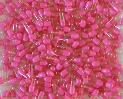 DR T&T Gr.5 Größe 5 Gelatine Gelatine Kapseln rosa klar geeignet für kleine Haustiere