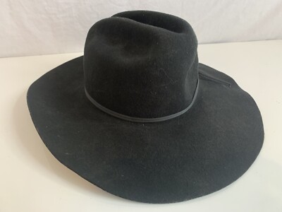 Renegade Wool Black Cowboy Hat Men display picture 1