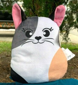 RARE Beautiful Calico Cat SUPER SOFT Pillow Doll 9