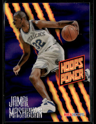 1994-95 Hoops #PR-12 Jamal Mashburn Hoops Power (Stat Power Ratings) Card 1103F