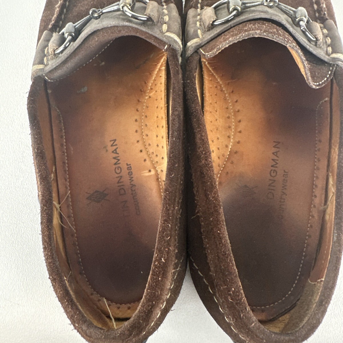 Martin Dingman Bit Loafers Mens 10.5 Brown Suede  Horsebit Driver Vibram Sole Martin Dingman Bill Safari Wild African Kudu Horse Bit  main image 4