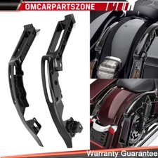 Black Rear Fender Support Bracket Kit For Harley Electra Road Glide 2014-2024