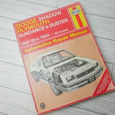 Haynes 1726 30055 Dodge Shadow Plymouth Sundance 1987-94 Repair Manual
