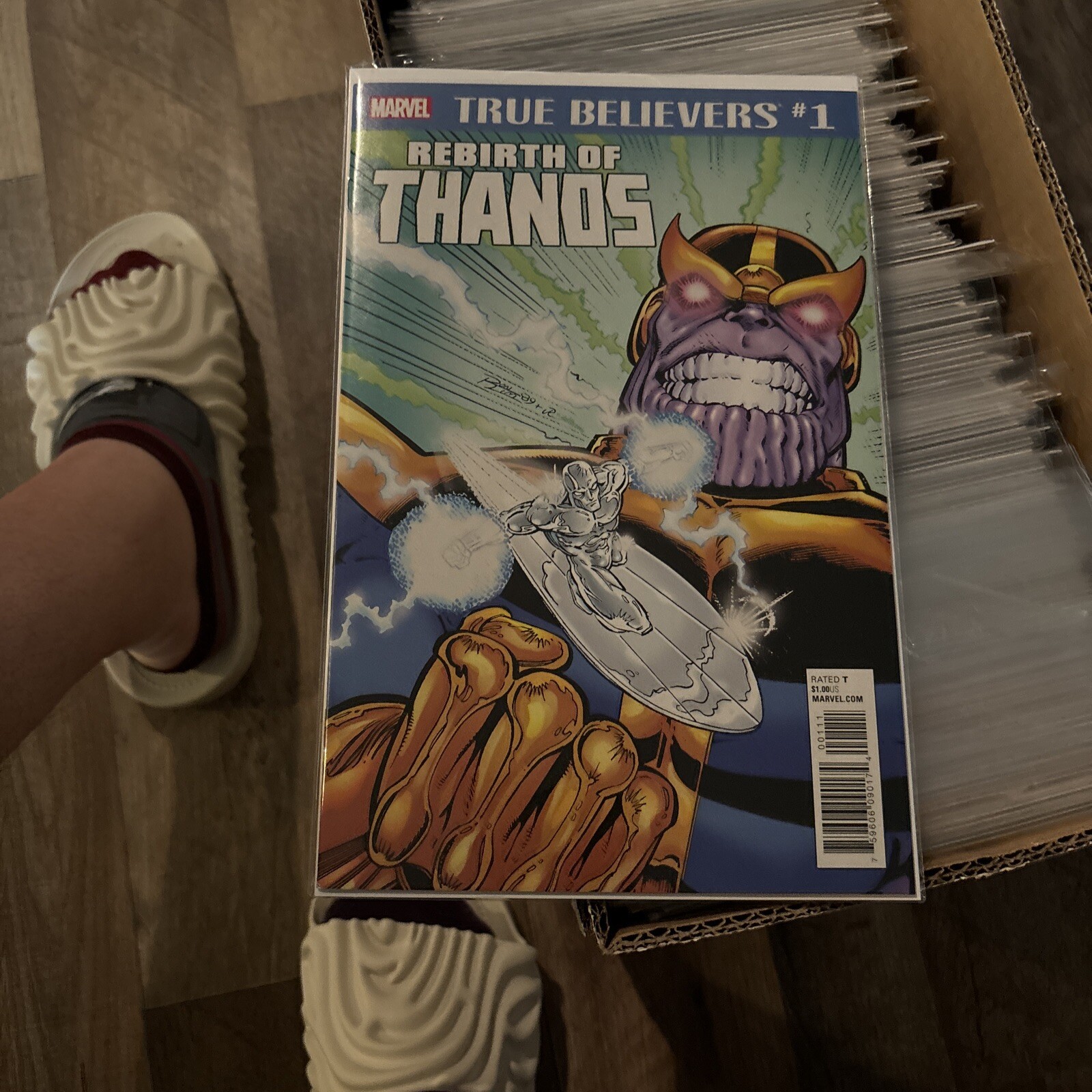 TRUE BELIEVERS REBIRTH OF THANOS #1 NM UNREAD KEY REPRINTS SILVER ...