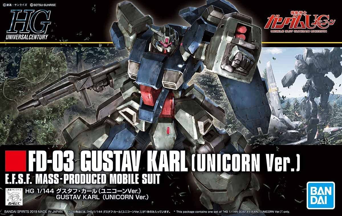 HGUC Mobile Suit Gundam UC Gustav Karl (Unicorn Ver.) 1/144 Scale