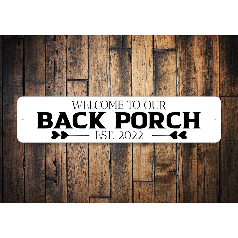 Welcome Back Porch Metal Sign - Imagem 2 de 4